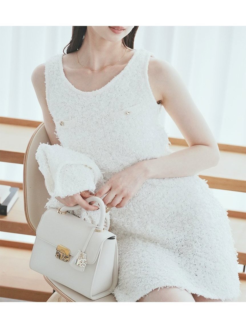 【スナイデル/SNIDEL】のファンシーヤーンミニワンピース 人気、トレンドファッション・服の通販 founy(ファニー) 　ファッション　Fashion　レディースファッション　Fashion for Women　ワンピース　Dresses　おすすめ　Recommended / Our Picks　カーディガン　Cardigan, Knitwear　シンプル　Simple, Minimal　ジャケット　Jacket, Outerwear　チュール　Tulip, Tulip Motif　リュクス　Luxury, Elegant, High-End, Chic　 other-1|ID: prp329100004610226 ipo3291000000032982739
