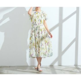 【ローズティアラ/Rose Tiara】のボタニカルプリントワンピース 人気、トレンドファッション・服の通販 founy(ファニー) ファッション Fashion レディースファッション Fashion for Women ワンピース Dresses シンプル Simple, Minimal フェミニン Feminine, Girly フリル Frill, Ruffle マキシ Maxi, Full Length リラックス Relax, Relaxed Fit エレガント 上品 Elegant |ID:prp329100004610229