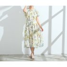 【ローズティアラ/Rose Tiara】のボタニカルプリントワンピース 人気、トレンドファッション・服の通販 founy(ファニー) ファッション Fashion レディースファッション Fashion for Women ワンピース Dresses シンプル Simple, Minimal フェミニン Feminine, Girly フリル Frill, Ruffle マキシ Maxi, Full Length リラックス Relax, Relaxed Fit エレガント 上品 Elegant thumbnail ベージュ|ID: prp329100004610229 ipo3291000000032982866