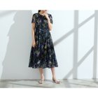 【ローズティアラ/Rose Tiara】のボタニカルプリントワンピース 人気、トレンドファッション・服の通販 founy(ファニー) ファッション Fashion レディースファッション Fashion for Women ワンピース Dresses シンプル Simple, Minimal フェミニン Feminine, Girly フリル Frill, Ruffle マキシ Maxi, Full Length リラックス Relax, Relaxed Fit エレガント 上品 Elegant thumbnail ブラック|ID: prp329100004610229 ipo3291000000032982869