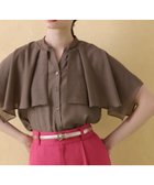 【アナイ/ANAYI】のスパンローンケープラッフルブラウス khaki|ID: prp329100004610253 ipo3291000000033719476