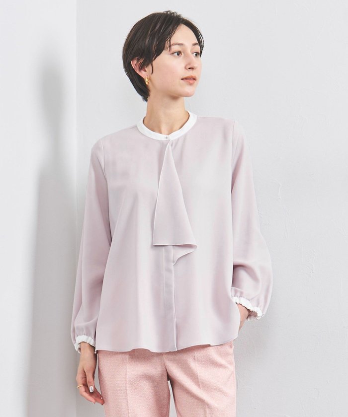 【ユナイテッドアローズ/UNITED ARROWS】のフロントフリル ブラウス インテリア・キッズ・メンズ・レディースファッション・服の通販 founy(ファニー) https://founy.com/ ファッション Fashion レディースファッション Fashion for Women トップス・カットソー Cut & Sew Tops シャツ・ブラウス・オフィスカジュアル Elegant Blouses & Button-Ups インナー Innerwear サテン Satin, Glossy Fabric ジャケット Jacket, Outerwear ストライプ Stripe, Striped Pattern フリル Frill, Ruffle フロント Front, Front Design ベスト Vest, Waistcoat おすすめ Recommended / Our Picks エレガント 上品 Elegant セレモニー Ceremony ビジネス 仕事 通勤 Business / Work / Commuting |ID: prp329100004610266 ipo3291000000033606359