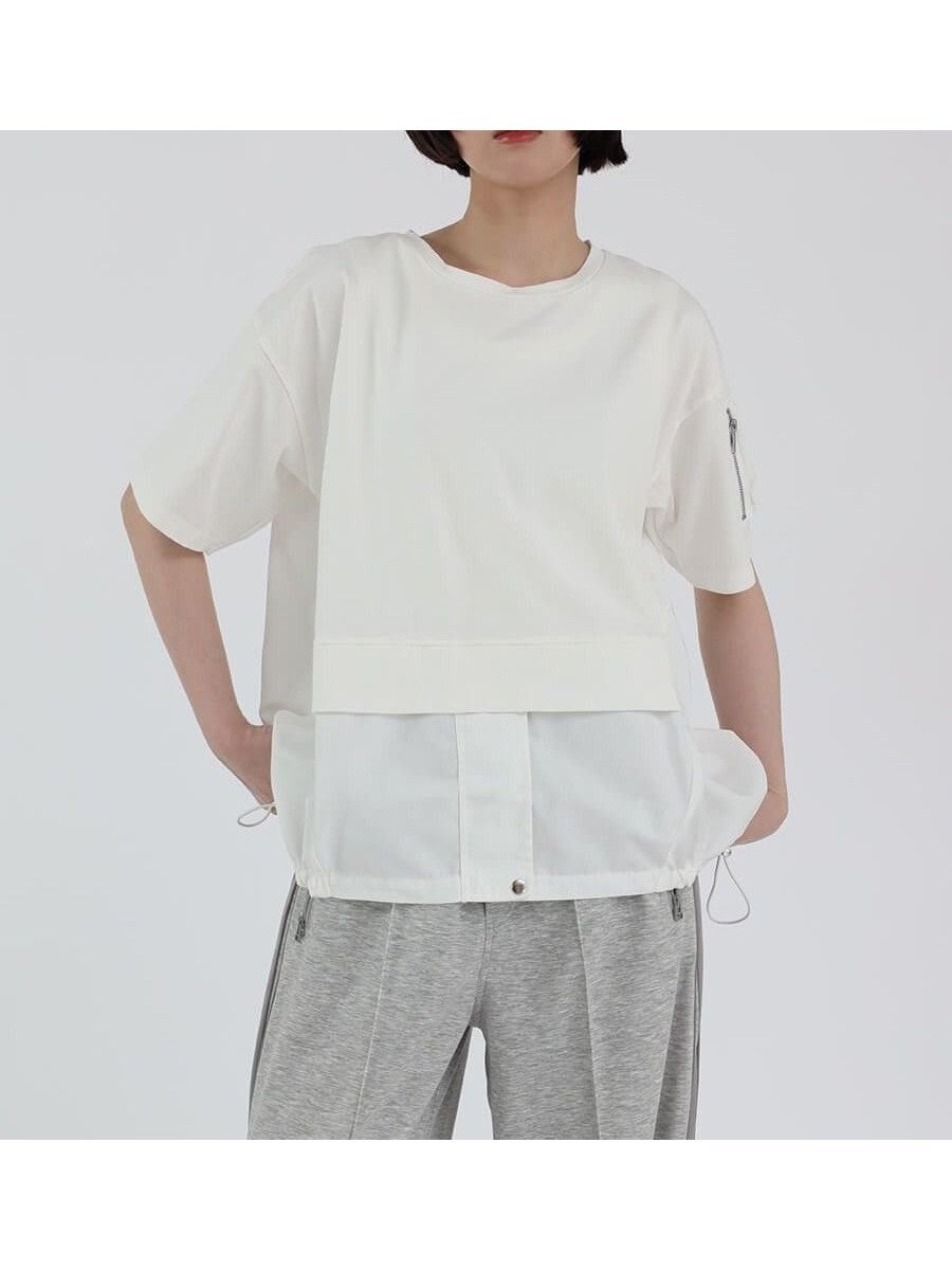 【ラシュッド/LASUD】のミリタリーデザインPO インテリア・キッズ・メンズ・レディースファッション・服の通販 founy(ファニー) 　ファッション　Fashion　レディースファッション　Fashion for Women　おすすめ　Recommended / Our Picks　ボトム　Bottoms, Lower Wear　ミックス　Mix, Mixed Style　ミリタリー　Military, Army Style　今季　This Season, Current Season　オフホワイト|ID: prp329100004610317 ipo3291000000033198071