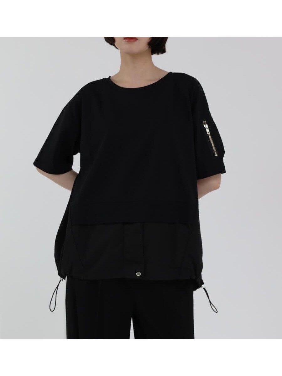 【ラシュッド/LASUD】のミリタリーデザインPO インテリア・キッズ・メンズ・レディースファッション・服の通販 founy(ファニー) 　ファッション　Fashion　レディースファッション　Fashion for Women　おすすめ　Recommended / Our Picks　ボトム　Bottoms, Lower Wear　ミックス　Mix, Mixed Style　ミリタリー　Military, Army Style　今季　This Season, Current Season　ブラック|ID: prp329100004610317 ipo3291000000033198073