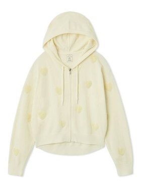 【ジェラート ピケ/gelato pique】 ハートジャガードクロップドパーカ人気、トレンドファッション・服の通販 founy(ファニー) ファッション Fashion レディースファッション Fashion for Women トップス・カットソー Cut & Sew Tops レディースパーカー・カジュアルフーディー Casual Hoodies & Sweatshirts おすすめ Recommended / Our Picks なめらか Smooth, Silky Texture イエロー Yellow クロップド Cropped, Short Length ショート Short, Short Length パープル Purple, Violet 夏 Summer |ID:prp329100004610350