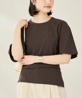 【プラージュ/Plage】のSIDE SLIT NUANCE Tシャツ 人気、トレンドファッション・服の通販 founy(ファニー) ファッション Fashion レディースファッション Fashion for Women トップス・カットソー Cut & Sew Tops シャツ・ブラウス・オフィスカジュアル Elegant Blouses & Button-Ups ロングTシャツ・Tシャツ Longline T-Shirts & Tees シンプル Simple, Minimal スラックス Slacks, Dress Pants スリット Slit, Slit Detail デニム Denim, Jeans Material ボトム Bottoms, Lower Wear エレガント 上品 Elegant |ID:prp329100004610353