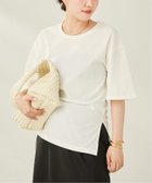 【プラージュ/Plage】のSIDE SLIT NUANCE Tシャツ 人気、トレンドファッション・服の通販 founy(ファニー) ファッション Fashion レディースファッション Fashion for Women トップス・カットソー Cut & Sew Tops シャツ・ブラウス・オフィスカジュアル Elegant Blouses & Button-Ups ロングTシャツ・Tシャツ Longline T-Shirts & Tees シンプル Simple, Minimal スラックス Slacks, Dress Pants スリット Slit, Slit Detail デニム Denim, Jeans Material ボトム Bottoms, Lower Wear エレガント 上品 Elegant thumbnail ホワイト|ID: prp329100004610353 ipo3291000000032984986
