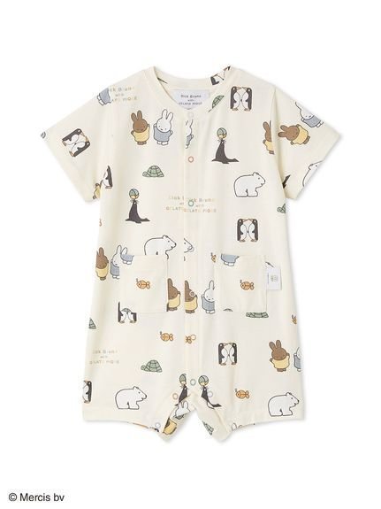 【ジェラート ピケ/gelato pique / KIDS】の【Dick Bruna】【BABY】【接触冷感】総柄ロンパース インテリア・キッズ・メンズ・レディースファッション・服の通販 founy(ファニー) 　ファッション　Fashion　キッズファッション　Fashion for Kids　ロンパース　Romper, Jumpsuit　YEL[032]|ID: prp329100004610377 ipo3291000000033884721