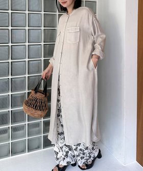 【ドゥ アルシーヴ/Doux archives】 ソフトデニムバンドカラーワンピース人気、トレンドファッション・服の通販 founy(ファニー) ファッション Fashion レディースファッション Fashion for Women ワンピース Dresses インナー Innerwear シンプル Simple, Minimal デニム Denim, Jeans Material 人気 Popular, Best Seller ベスト Vest, Waistcoat ポケット Pocket, Pocket Detail 羽織 Haori, Light Jacket リラックス Relax, Relaxed Fit ロング Long, Long-Length おすすめ Recommended / Our Picks 夏 Summer |ID:prp329100004610404