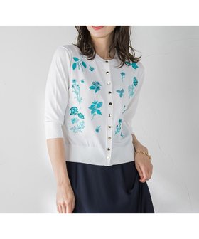 【ビアッジョブルー/Viaggio Blu】の【新色追加】ハーブ刺繍カーディガン≪手洗い可能≫ 人気、トレンドファッション・服の通販 founy(ファニー) ファッション Fashion レディースファッション Fashion for Women トップス・カットソー Cut & Sew Tops カーディガン・羽織り Layered Style Cardigans インナー Innerwear カーディガン Cardigan, Knitwear シンプル Simple, Minimal ストレッチ Stretch, Stretchy Fabric |ID:prp329100004610461