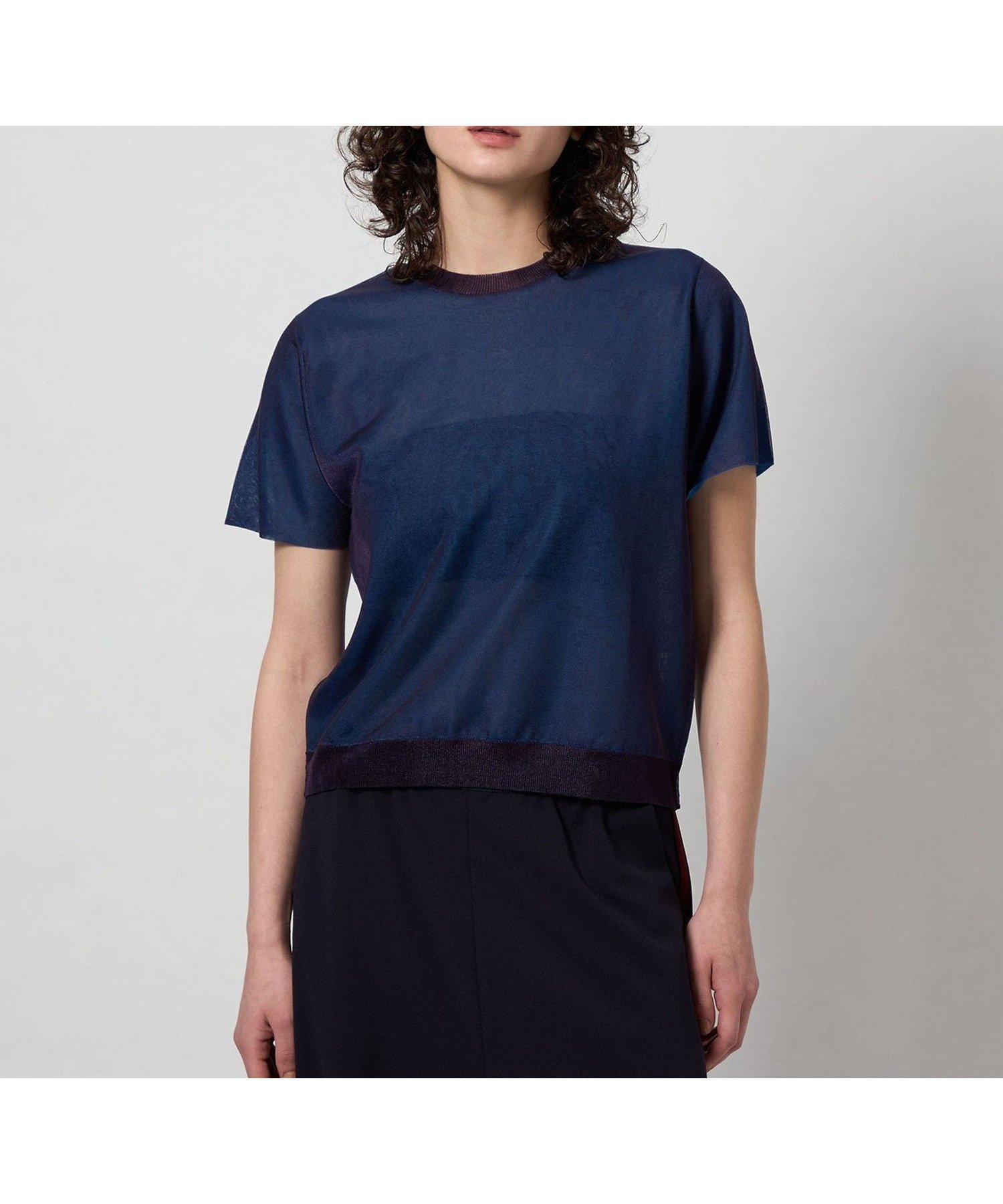 【ビューティ&ユース ユナイテッドアローズ/BEAUTY&YOUTH / UNITED ARROWS】の6(ROKU) カラーシアー ショートスリーブ ニット 人気、トレンドファッション・服の通販 founy(ファニー) 　ファッション　Fashion　レディースファッション　Fashion for Women　トップス・カットソー　Cut & Sew Tops　ニット　Knit Tops & Sweaters　カーディガン　Cardigan, Knitwear　ショート　Short, Short Length　シンプル　Simple, Minimal　スリーブ　Sleeve, Long Sleeve / Short Sleeve　 other-1|ID: prp329100004610470 ipo3291000000032987380