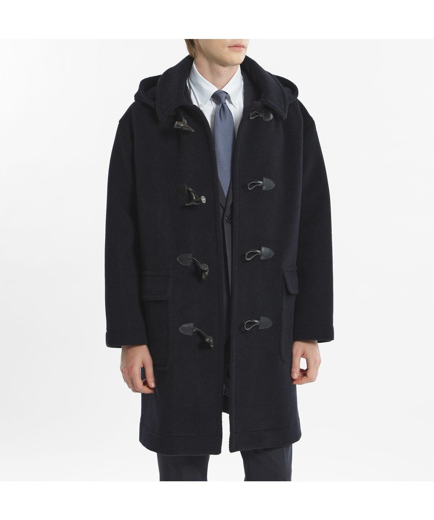 【マッキントッシュ フィロソフィー/MACKINTOSH PHILOSOPHY / MEN】の【アニチューブ掲載】カットパイル BEEFORD(ビーフォード) インテリア・キッズ・メンズ・レディースファッション・服の通販 founy(ファニー) 　ファッション　Fashion　メンズファッション　Fashion for Men　秋　Autumn　クラシカル　Classical, Vintage-Inspired　ダッフルコート　Duffle Coat, Toggle Coat　パッチ　Patch, Appliqué　フラップ　Flap, Flap Pocket　フロント　Front, Front Design　ポケット　Pocket, Pocket Detail　モダン　Modern, Contemporary　モノトーン　Monotone, Black and White　リラックス　Relax, Relaxed Fit　ループ　Loop, Loop Knit　冬　Winter / This Winter　おすすめ　Recommended / Our Picks　ネイビー|ID: prp329100004610473 ipo3291000000032987399