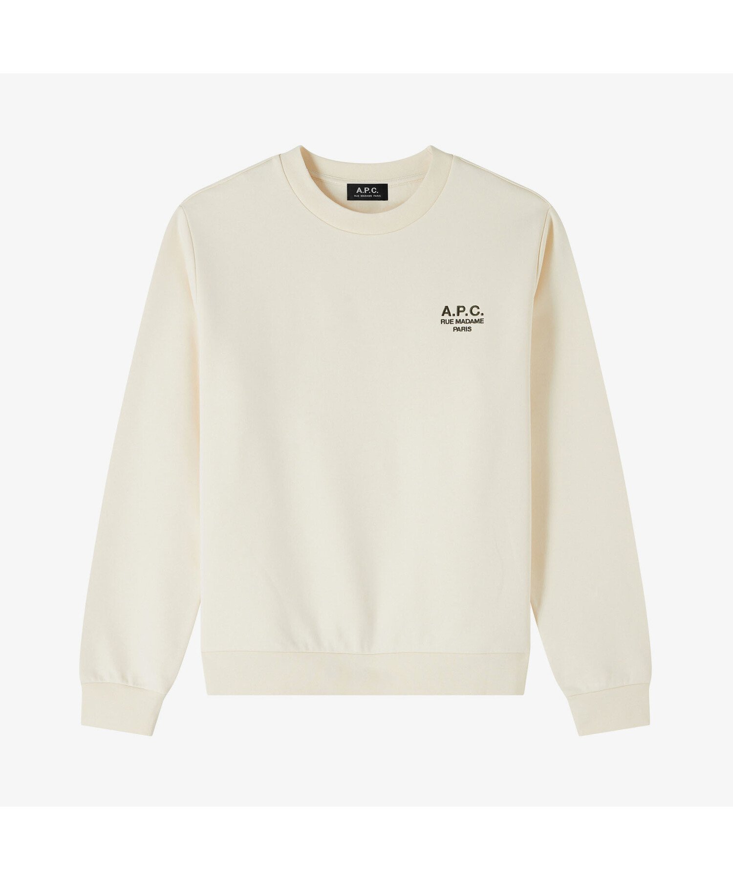 【アーペーセー/A.P.C. / MEN】のStandard Rue Madame ユニセックススウェットシャツ インテリア・キッズ・メンズ・レディースファッション・服の通販 founy(ファニー) 　ファッション　Fashion　メンズファッション　Fashion for Men　ストレート　Straight, Straight Cut　生成/カーキ|ID: prp329100004610475 ipo3291000000033283077