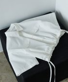 【アダム エ ロペ/ADAM ET ROPE'】の【逸品】・【サステナブル】クロップドギャザリングシャツ ホワイト(10)|ID: prp329100004610481 ipo3291000000033560380