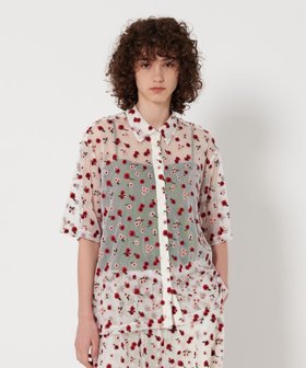【ビューティ&ユース ユナイテッドアローズ/BEAUTY&YOUTH / UNITED ARROWS】 6(ROKU) ナイロン チュール エンブロイダリー シャツ人気、トレンドファッション・服の通販 founy(ファニー) ファッション Fashion レディースファッション Fashion for Women トップス・カットソー Cut & Sew Tops シャツ・ブラウス・オフィスカジュアル Elegant Blouses & Button-Ups エンブロイダリー Embroidery Design シアー Sheer, See-Through スウィート Sweet, Cute Style セットアップ Set-Up, Coordinated Outfit チュール Tulip, Tulip Motif 夏 Summer 春 Spring S/S・春夏 SS, Spring/Summer, Warm Season |ID:prp329100004610484