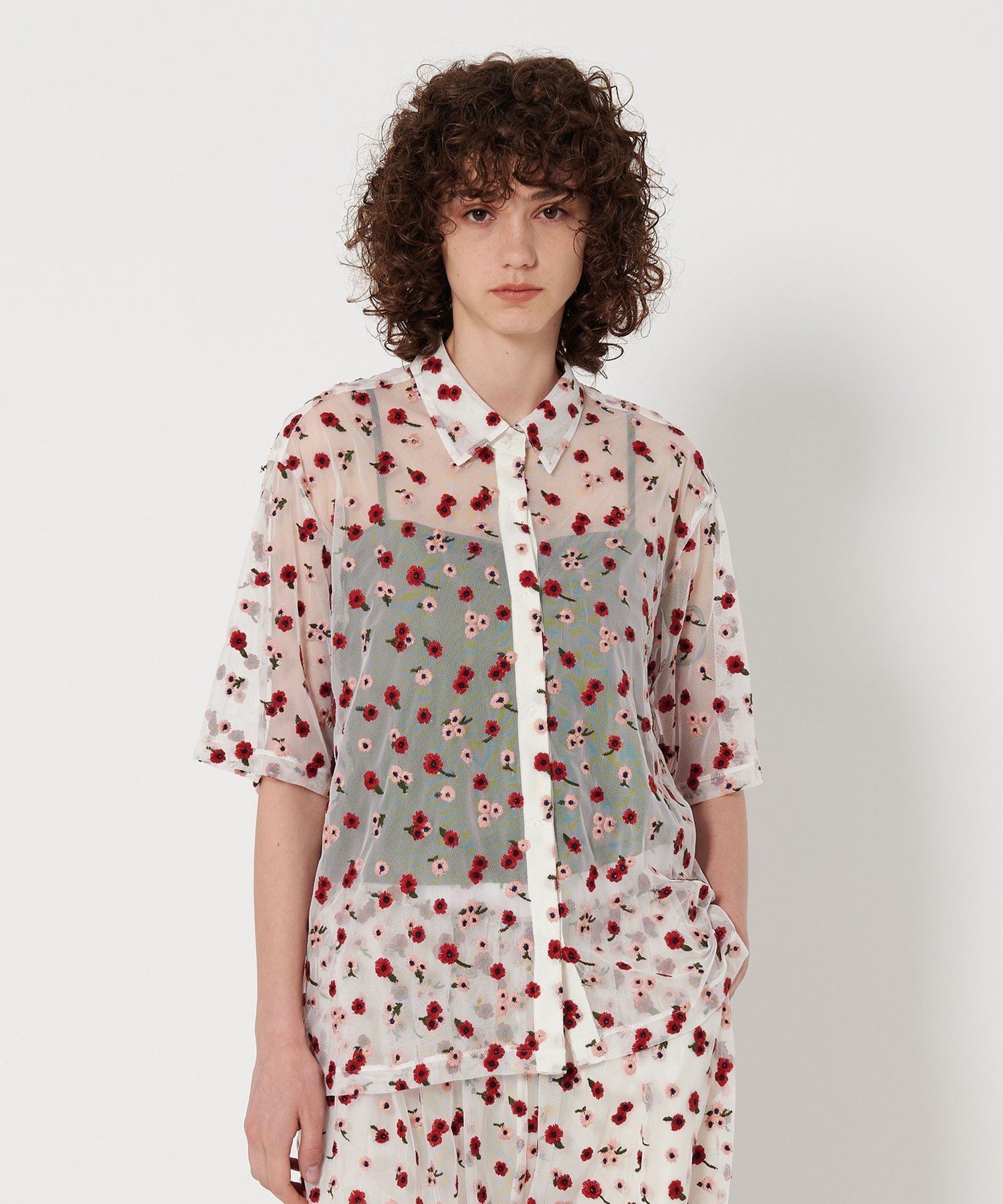 【ビューティ&ユース ユナイテッドアローズ/BEAUTY&YOUTH / UNITED ARROWS】の6(ROKU) ナイロン チュール エンブロイダリー シャツ 人気、トレンドファッション・服の通販 founy(ファニー) 　ファッション　Fashion　レディースファッション　Fashion for Women　トップス・カットソー　Cut & Sew Tops　シャツ・ブラウス・オフィスカジュアル　Elegant Blouses & Button-Ups　エンブロイダリー　Embroidery Design　シアー　Sheer, See-Through　スウィート　Sweet, Cute Style　セットアップ　Set-Up, Coordinated Outfit　チュール　Tulip, Tulip Motif　夏　Summer　春　Spring　S/S・春夏　SS, Spring/Summer, Warm Season　 other-1|ID: prp329100004610484 ipo3291000000032987562