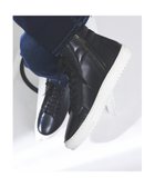 【アルフレッド バニスター/alfredoBANNISTER / MEN】のサイドジップ ハイカット レザースニーカー 人気、トレンドファッション・服の通販 founy(ファニー) ファッション Fashion メンズファッション Fashion for Men シューズ・靴 Shoes スニーカー / カジュアルにもスポーティにも Sneakers & Trainers インソール Shoe Insole クッション Cushion, Throw Pillow サイドジップ Side Zip, Side Zipper シンプル Simple, Minimal スニーカー Sneakers, Trainers フィット Fit, Slim Fit ラバー Rubber, Rubber Sole ワイド Wide, Wide Fit thumbnail ブラック|ID: prp329100004610504 ipo3291000000033472862