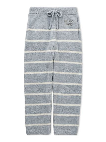 【ジェラートピケ オム/GELATO PIQUE HOMME / MEN】の【HOMME】パウダーボーダーロングパンツ インテリア・キッズ・メンズ・レディースファッション・服の通販 founy(ファニー) 　ファッション　Fashion　メンズファッション　Fashion for Men　ボトムス　Bottoms　ストレート　Straight, Straight Cut　パウダー　Powder, Soft Tone　ブルゾン　Blouson, Bomber Jacket　ボーダー　Border, Stripe　春　Spring　BLU[086]|ID: prp329100004610508 ipo3291000000033550540