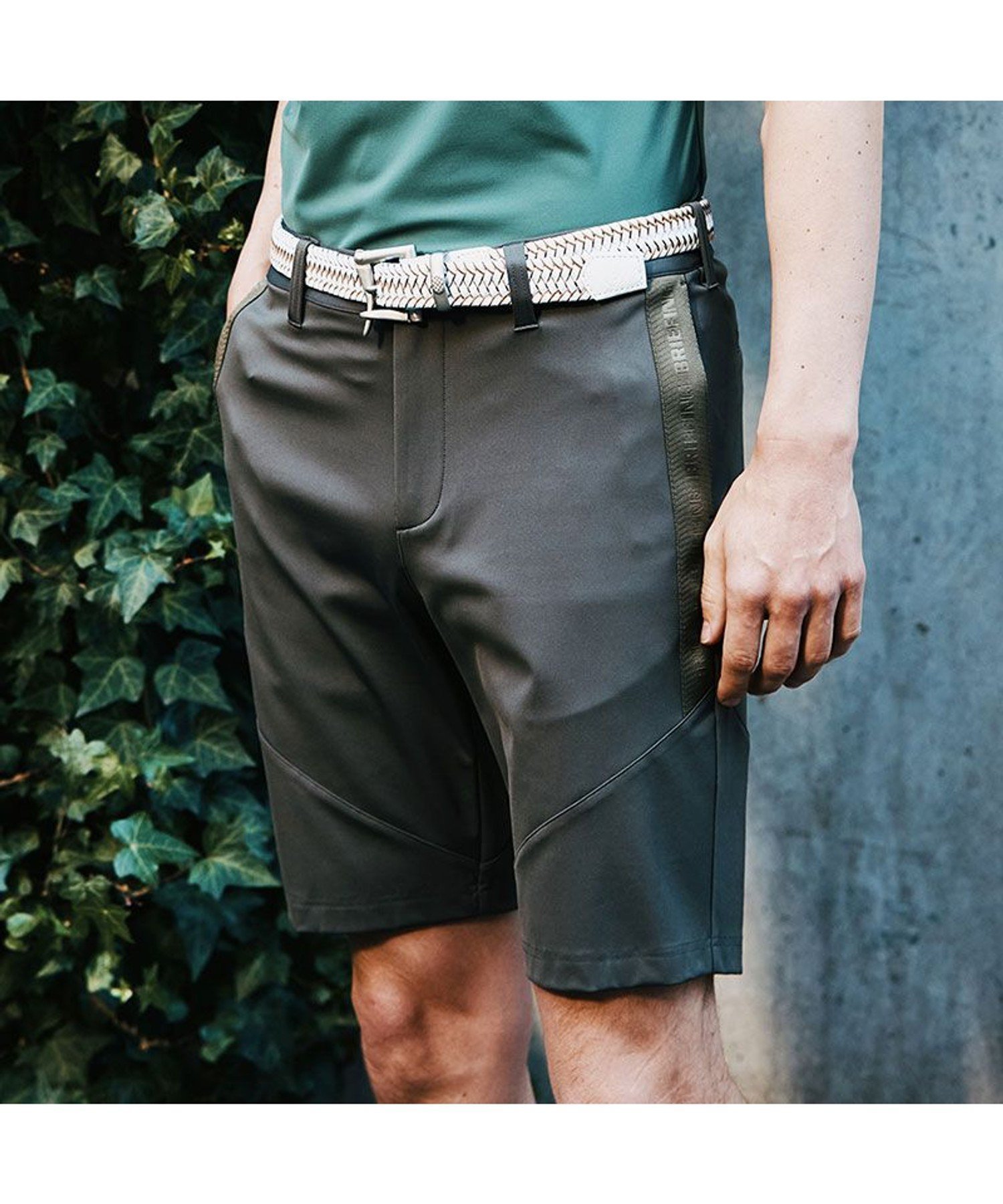 【ブリーフィング/BRIEFING / MEN】のメンズロゴラインショートパンツ インテリア・キッズ・メンズ・レディースファッション・服の通販 founy(ファニー) 　ファッション　Fashion　メンズファッション　Fashion for Men　ボトムス　Bottoms　ハーフパンツ・ショートパンツ　Shorts & Half Pants　春　Spring　コレクション　Collection, Seasonal Line　スタイリッシュ　Stylish, Fashionable　トレンド　Trend, Trending Now　フィット　Fit, Slim Fit　フロント　Front, Front Design　ポケット　Pocket, Pocket Detail　メッシュ　Mesh, Net Fabric　S/S・春夏　SS, Spring/Summer, Warm Season　おすすめ　Recommended / Our Picks　夏　Summer　エレガント 上品　Elegant　ゴルフ　Golf　2025年　2025　2025春夏・S/S　Spring/Summer 2025 SS25　DARK OLIVE|ID: prp329100004610509 ipo3291000000033228643