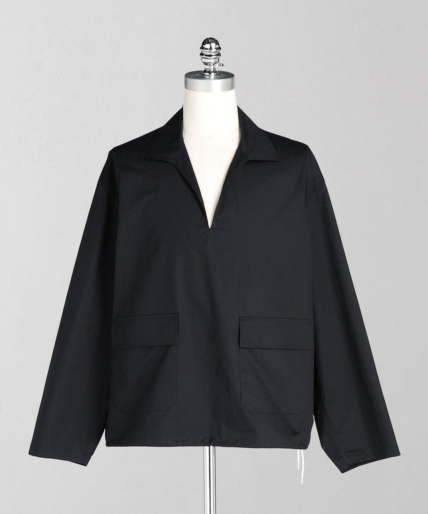 【ユナイテッドアローズ/UNITED ARROWS】のLOEFF コットン ツイル スキッパー シャツ UNISEX インテリア・キッズ・メンズ・レディースファッション・服の通販 founy(ファニー) 　ファッション　Fashion　レディースファッション　Fashion for Women　トップス・カットソー　Cut & Sew Tops　シャツ・ブラウス・オフィスカジュアル　Elegant Blouses & Button-Ups　ユニセックス　Unisex, Genderless　おすすめ　Recommended / Our Picks　インナー　Innerwear　スキッパー　Skipper, Open Collar　タンブラー　Tumbler, Travel Mug　ツイル　Twist, Twisted Detail　デニム　Denim, Jeans Material　ハーフ　Half, Half-Length　ボックス　Boxy, Box Shape　メンズ　Men's, Menswear　ワイド　Wide, Wide Fit　NAVY|ID: prp329100004610522 ipo3291000000032988050