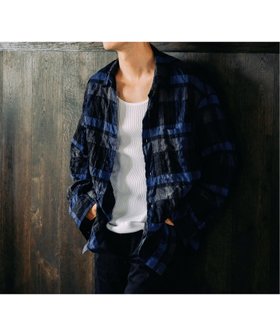 【エディフィス/EDIFICE / MEN】のシアー チェック レギュラーカラーシャツ 人気、トレンドファッション・服の通販 founy(ファニー) ファッション Fashion メンズファッション Fashion for Men シアー Sheer, See-Through シャーリング Shirring, Ruched チェック Check, Plaid, Tartan ベーシック Basic, Essential エレガント 上品 Elegant 夏 Summer |ID:prp329100004610531