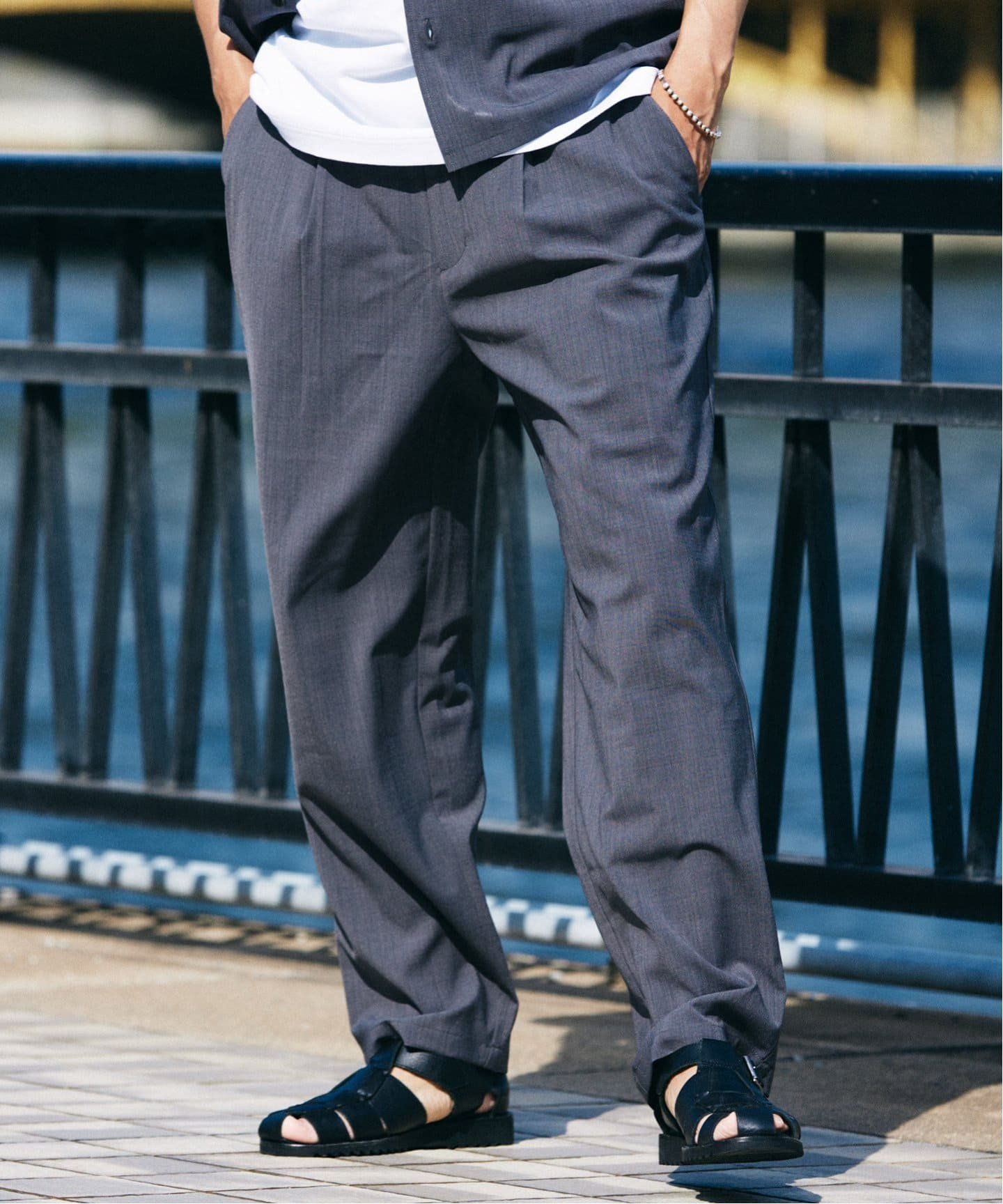 【ジャーナルスタンダード レリューム/JOURNAL STANDARD relume / MEN】のイージーケア TECH LINEN COOLMAX スラックス(セットアップ着用可) 人気、トレンドファッション・服の通販 founy(ファニー) 　ファッション　Fashion　メンズファッション　Fashion for Men　セットアップ　Matching Sets　おすすめ　Recommended / Our Picks　オーバル　Oval Design　ジャケット　Jacket, Outerwear　ストレッチ　Stretch, Stretchy Fabric　スラックス　Slacks, Dress Pants　セットアップ　Set-Up, Coordinated Outfit　リネン　Linen, Linen Fabric　リラックス　Relax, Relaxed Fit　ワイド　Wide, Wide Fit　定番　Standard, Basic Item　 other-1|ID: prp329100004610533 ipo3291000000032988167