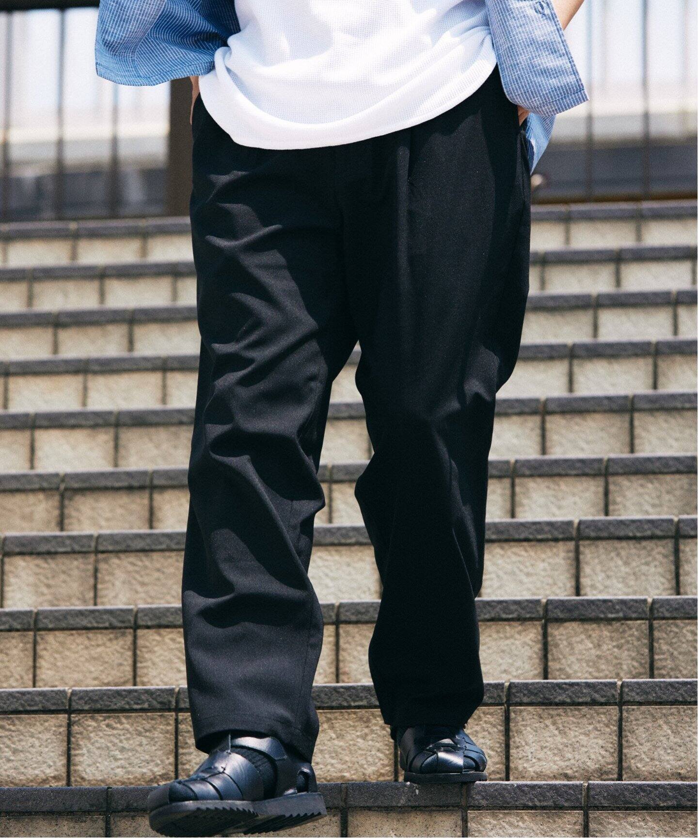 【ジャーナルスタンダード レリューム/JOURNAL STANDARD relume / MEN】のイージーケア TECH LINEN COOLMAX スラックス(セットアップ着用可) インテリア・キッズ・メンズ・レディースファッション・服の通販 founy(ファニー) 　ファッション　Fashion　メンズファッション　Fashion for Men　セットアップ　Matching Sets　おすすめ　Recommended / Our Picks　オーバル　Oval Design　ジャケット　Jacket, Outerwear　ストレッチ　Stretch, Stretchy Fabric　スラックス　Slacks, Dress Pants　セットアップ　Set-Up, Coordinated Outfit　リネン　Linen, Linen Fabric　リラックス　Relax, Relaxed Fit　ワイド　Wide, Wide Fit　定番　Standard, Basic Item　ブラック|ID: prp329100004610533 ipo3291000000032988170
