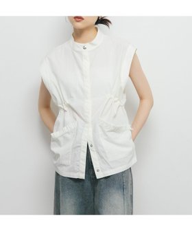 【ケービーエフ/KBF / URBAN RESEARCH】のスタンドカラーベスト 人気、トレンドファッション・服の通販 founy(ファニー) ファッション Fashion レディースファッション Fashion for Women アウター Coat / Outerwear Collection トップス・カットソー Cut & Sew Tops ベスト&ジレ / 重ね着スタイル Vests & Gilets 2025年 2025 2025春夏・S/S Spring/Summer 2025 SS25 ギャザー Gathered, Ruffled シルバー Silver, Metallic Silver スタンド Stand Collar, Upright Stand ドット Polka Dot, Dot Pattern ベスト Vest, Waistcoat ポケット Pocket, Pocket Detail ロング Long, Long-Length 夏 Summer S/S・春夏 SS, Spring/Summer, Warm Season |ID:prp329100004610580