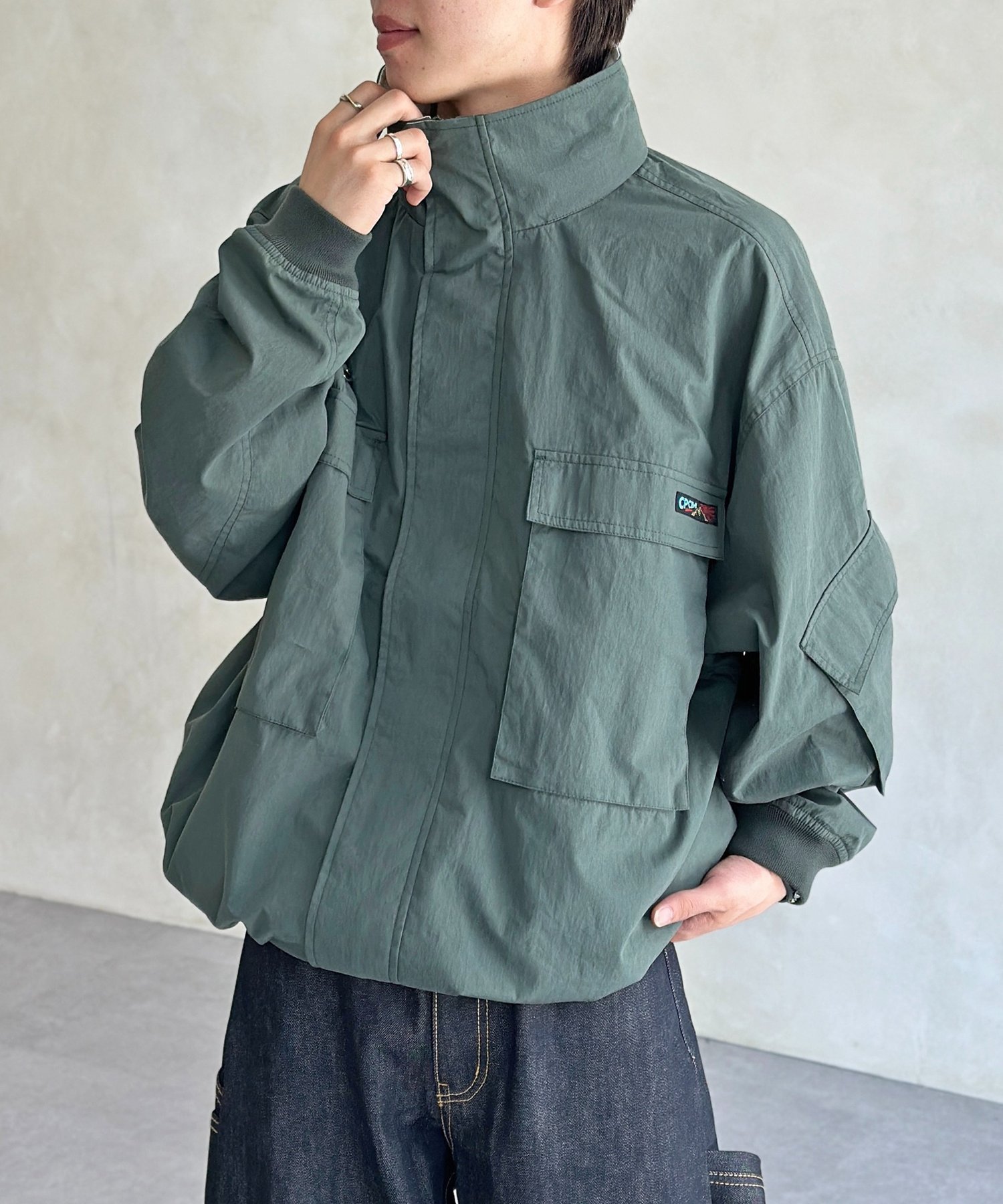 【シーピーシーエム/CPCM】のボリュームショートマンパ インテリア・キッズ・メンズ・レディースファッション・服の通販 founy(ファニー) 　ファッション　Fashion　レディースファッション　Fashion for Women　パーカー　Hoodie, Parka　ビッグ　Big, Oversized　フロント　Front, Front Design　ポケット　Pocket, Pocket Detail　グリーン|ID: prp329100004610841 ipo3291000000033566317