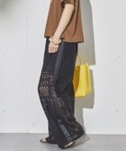 【ドゥ アルシーヴ/Doux archives】のサイドラインレースパンツ 人気、トレンドファッション・服の通販 founy(ファニー) ファッション Fashion レディースファッション Fashion for Women パンツ Pants & Trousers シアー Sheer, See-Through トレンド Trend, Trending Now レース Lace, Lace Fabric thumbnail BLACK|ID: prp329100004610843 ipo3291000000032992128