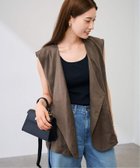 【フレームワーク/FRAMeWORK】のフェイクスエードドレープジレ 人気、トレンドファッション・服の通販 founy(ファニー) ファッション Fashion レディースファッション Fashion for Women アウター Coat / Outerwear Collection トップス・カットソー Cut & Sew Tops ベスト&ジレ / 重ね着スタイル Vests & Gilets トレンド Trend, Trending Now ドレープ Drape, Draping Fabric ポケット Pocket, Pocket Detail 夏 Summer thumbnail カーキ|ID: prp329100004610884 ipo3291000000033191432