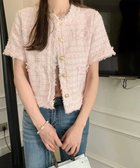 【ミニミニストア/miniministore】の半袖ツイード風ジャケット レディース夏服 人気、トレンドファッション・服の通販 founy(ファニー) ファッション Fashion レディースファッション Fashion for Women アウター Coat / Outerwear Collection レディースジャケット・軽アウター Jackets ショート Short, Short Length ジャケット Jacket, Outerwear セレモニー Ceremony ツイード Twill, Twill Weave エレガント 上品 Elegant 半袖 Short Sleeve, Half Sleeve 夏 Summer 春 Spring S/S・春夏 SS, Spring/Summer, Warm Season ビジネス 仕事 通勤 Business / Work / Commuting thumbnail ピンク|ID: prp329100004610893 ipo3291000000032993032