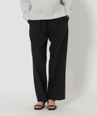 【ビューティ&ユース ユナイテッドアローズ/BEAUTY&YOUTH / UNITED ARROWS】のタックゴム ワイドストレート パンツ 人気、トレンドファッション・服の通販 founy(ファニー) ファッション Fashion レディースファッション Fashion for Women パンツ Pants & Trousers ウォッシャブル Machine Washable サマー Summer, Summer Style シンプル Simple, Minimal スウェット / スエット Sweatshirt, Sweatwear ストレート Straight, Straight Cut スニーカー Sneakers, Trainers センター Center, Center Line ドレープ Drape, Draping Fabric ワイド Wide, Wide Fit エレガント 上品 Elegant thumbnail BLACK|ID: prp329100004610901 ipo3291000000033644166