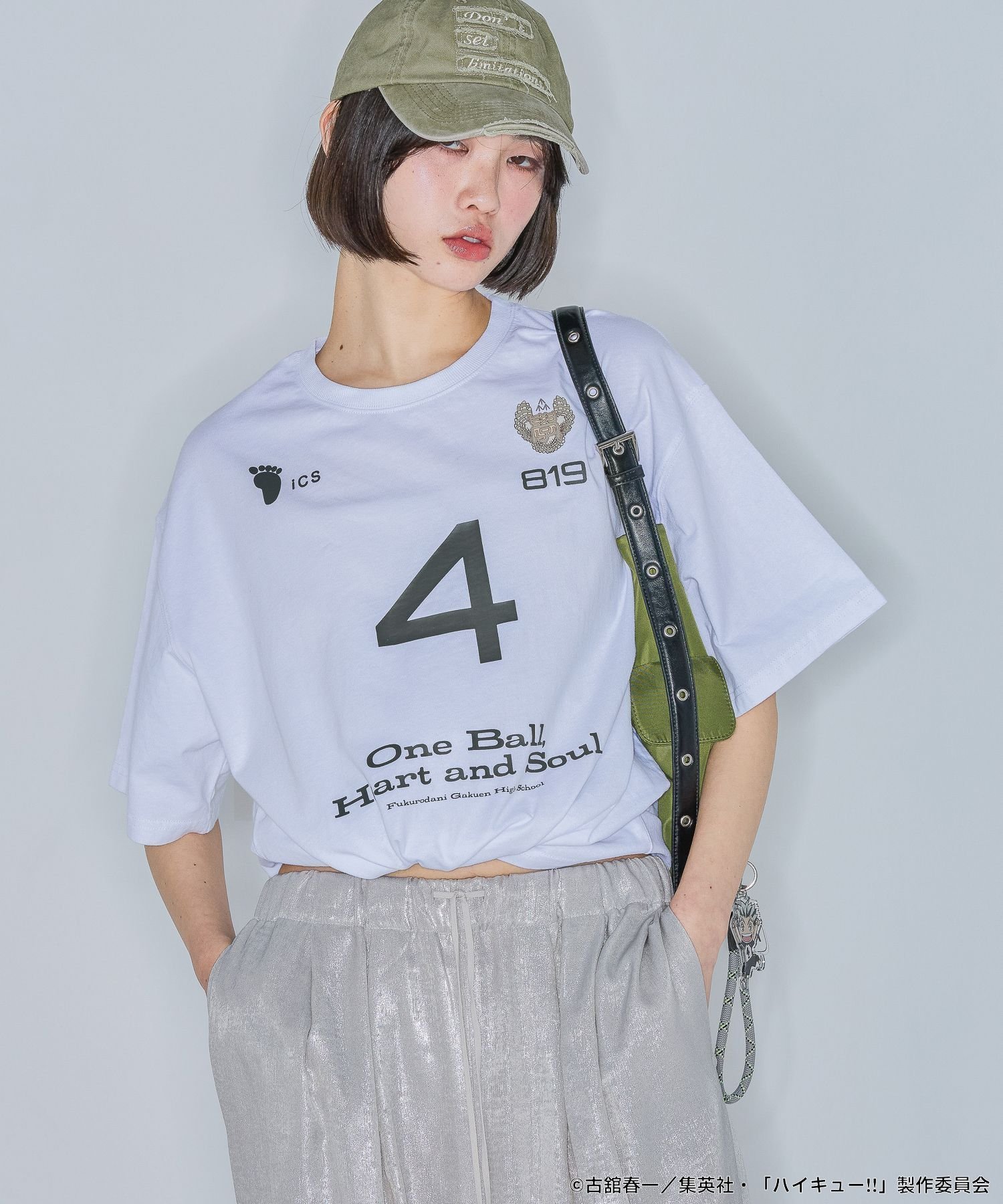 【ジーナシス/JEANASiS】のハイキュー!! ナンバリングTEE SS インテリア・キッズ・メンズ・レディースファッション・服の通販 founy(ファニー) 　ファッション　Fashion　レディースファッション　Fashion for Women　ショート　Short, Short Length　チャーム　Charm, Pendant　トレンド　Trend, Trending Now　人気　Popular, Best Seller　別注　Limited Edition, Custom Order　モチーフ　Motif, Design Theme　ルーズ　Loose, Oversized　ホワイト系その他|ID: prp329100004610929 ipo3291000000032993444
