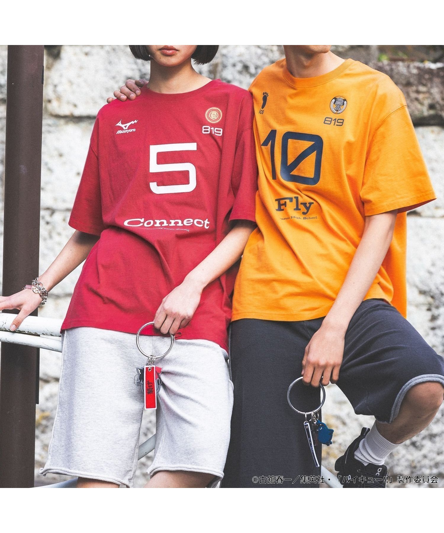 【ジーナシス/JEANASiS】のハイキュー!! ナンバリングTEE SS インテリア・キッズ・メンズ・レディースファッション・服の通販 founy(ファニー) 　ファッション　Fashion　レディースファッション　Fashion for Women　ショート　Short, Short Length　チャーム　Charm, Pendant　トレンド　Trend, Trending Now　人気　Popular, Best Seller　別注　Limited Edition, Custom Order　モチーフ　Motif, Design Theme　ルーズ　Loose, Oversized　レッド|ID: prp329100004610929 ipo3291000000032993447