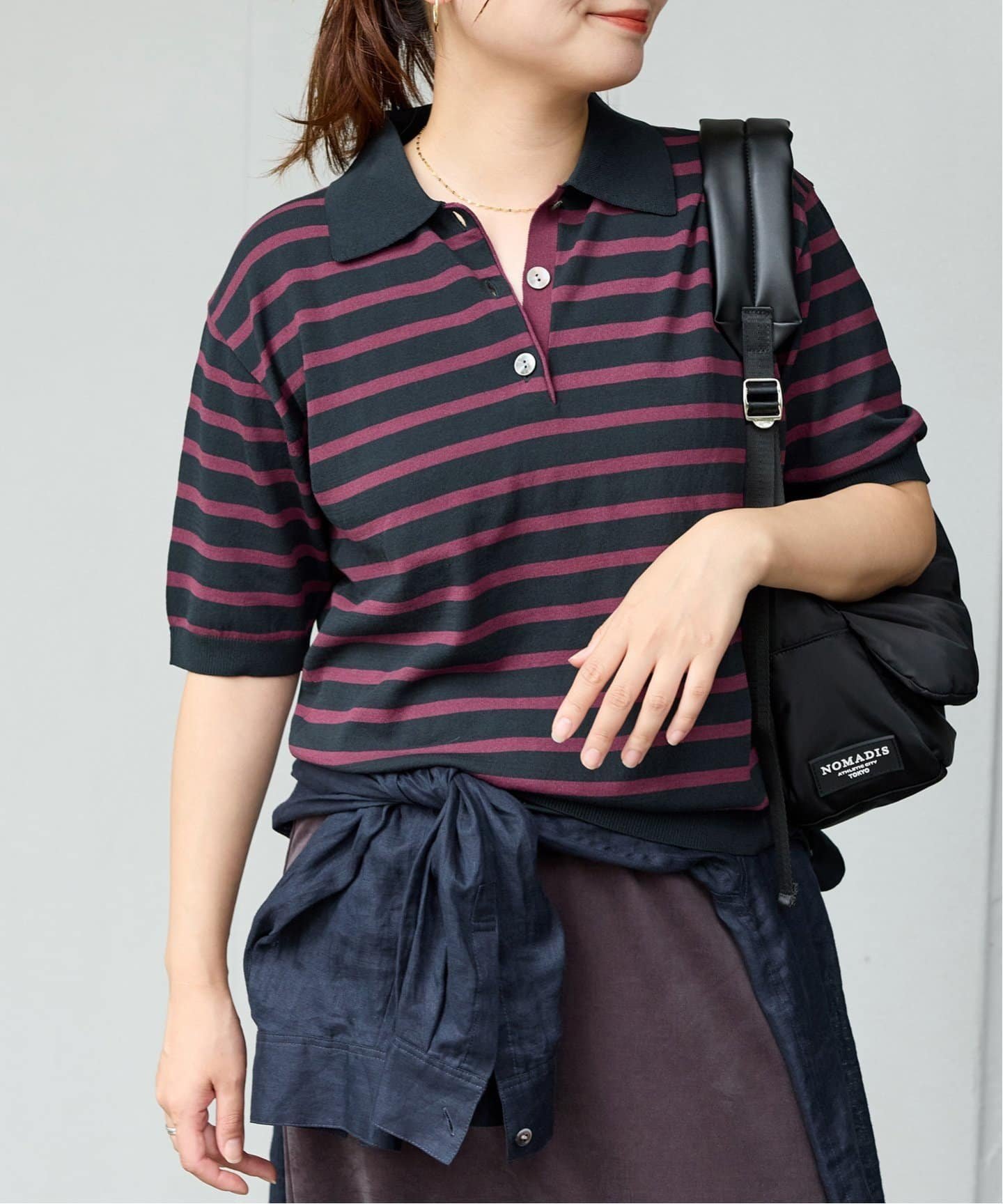 【ジャーナルスタンダード/JOURNAL STANDARD】の【 FUNCTION】 【接触冷感・UVカット】ポロシャツ インテリア・キッズ・メンズ・レディースファッション・服の通販 founy(ファニー) 　ファッション　Fashion　レディースファッション　Fashion for Women　トップス・カットソー　Cut & Sew Tops　シャツ・ブラウス・オフィスカジュアル　Elegant Blouses & Button-Ups　ポロシャツ・きれいめカジュアル　Smart-Casual Polo Tops　2025年　2025　2025-2026秋冬・A/W　Autumn/Winter 2025–26 AW25–26　おすすめ　Recommended / Our Picks　ボーダー　Border, Stripe　ポロシャツ　Polo Shirt, Collared Tee　夏　Summer　秋　Autumn　ネイビー|ID: prp329100004610942 ipo3291000000033072793