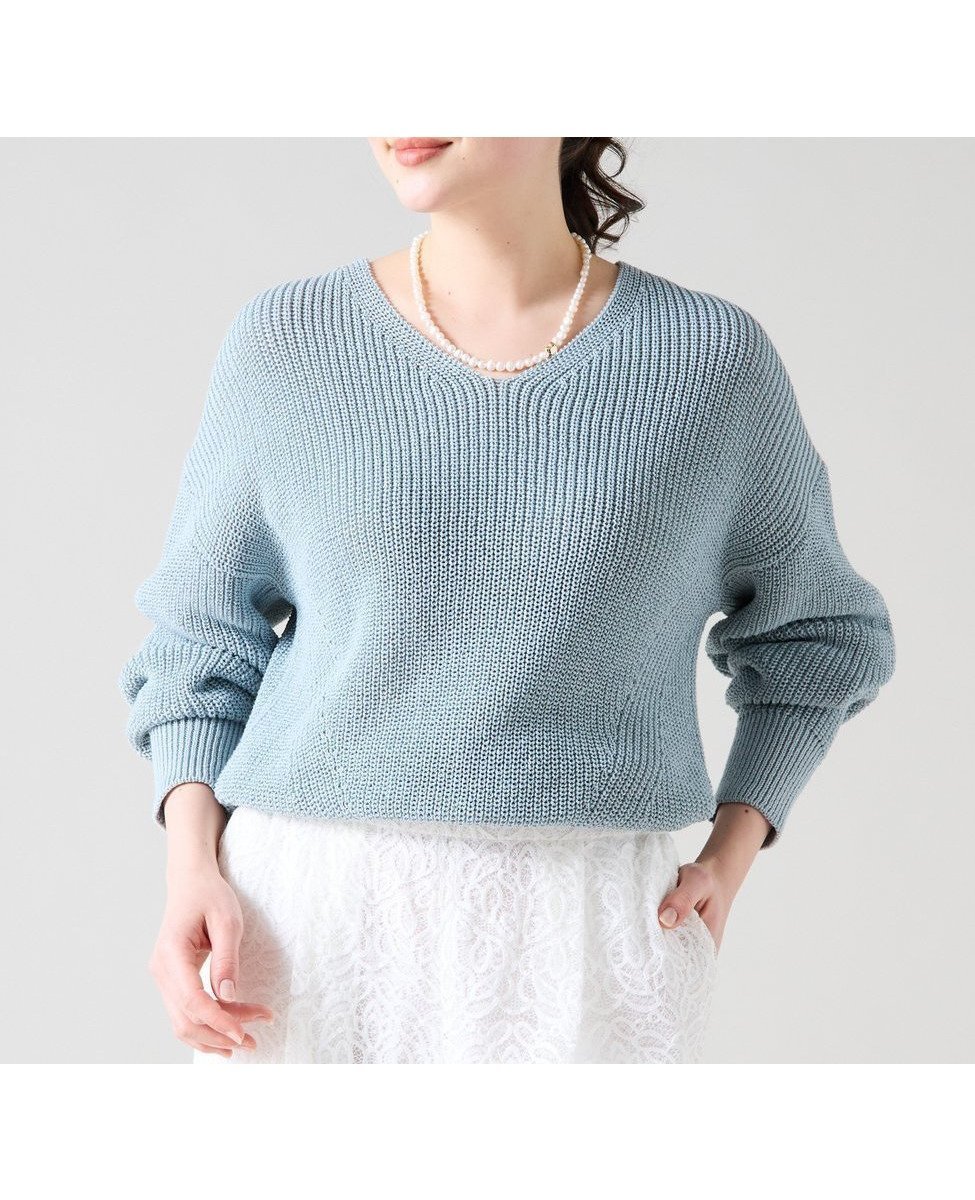 【ティアラ/Tiara】の片畦Vネックニット インテリア・キッズ・メンズ・レディースファッション・服の通販 founy(ファニー) 　ファッション　Fashion　レディースファッション　Fashion for Women　トップス・カットソー　Cut & Sew Tops　ニット　Knit Tops & Sweaters　Vネックトップス　V-Neck Tops / V-Cut Neckline Shirts　春　Spring　畦　Ribbed Knit　ミント|ID: prp329100004610999 ipo3291000000033199696