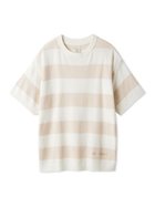 【ジェラート ピケ/gelato pique】のスムーズィーlite2ボーダープルオーバー 人気、トレンドファッション・服の通販 founy(ファニー) ファッション Fashion レディースファッション Fashion for Women トップス・カットソー Cut & Sew Tops カジュアルプルオーバー・ニットトップス Pullovers & Knit Tops / Casual Pullovers おすすめ Recommended / Our Picks なめらか Smooth, Silky Texture ショート Short, Short Length ボーダー Border, Stripe 半袖 Short Sleeve, Half Sleeve 定番 Standard, Basic Item 軽量 Lightweight, Ultra Light thumbnail BEG[037]|ID: prp329100004611018 ipo3291000000032994656