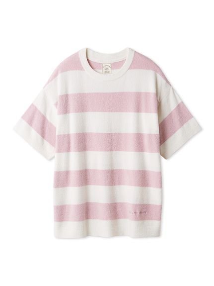【ジェラート ピケ/gelato pique】のスムーズィーlite2ボーダープルオーバー インテリア・キッズ・メンズ・レディースファッション・服の通販 founy(ファニー) 　ファッション　Fashion　レディースファッション　Fashion for Women　トップス・カットソー　Cut & Sew Tops　カジュアルプルオーバー・ニットトップス　Pullovers & Knit Tops / Casual Pullovers　おすすめ　Recommended / Our Picks　なめらか　Smooth, Silky Texture　ショート　Short, Short Length　ボーダー　Border, Stripe　半袖　Short Sleeve, Half Sleeve　定番　Standard, Basic Item　軽量　Lightweight, Ultra Light　PNK[066]|ID: prp329100004611018 ipo3291000000032994658