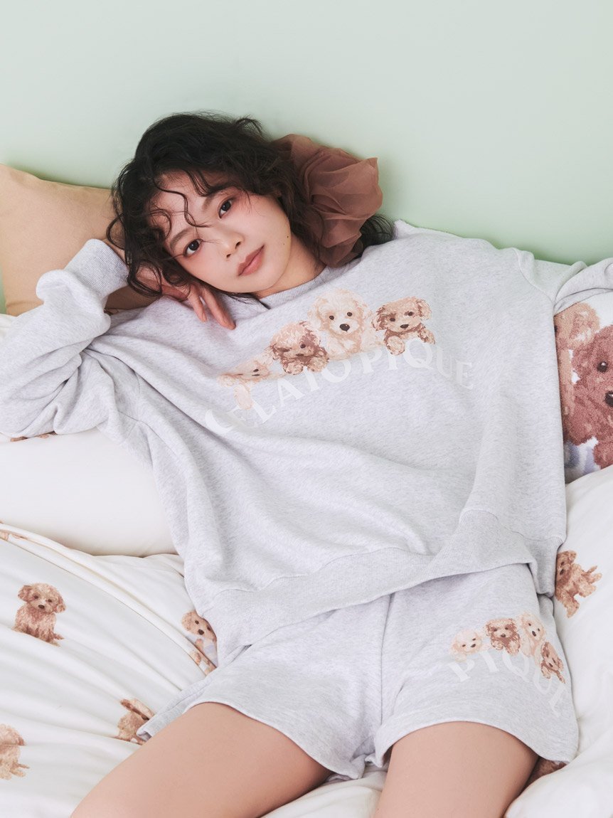 【ジェラート ピケ/gelato pique】の【限定カラーあり】トイプードル裏毛ショートパンツ 人気、トレンドファッション・服の通販 founy(ファニー) 　ファッション　Fashion　レディースファッション　Fashion for Women　パンツ　Pants & Trousers　ショートパンツ・ハーフパンツ　High-Waisted & Relaxed Shorts　おすすめ　Recommended / Our Picks　ショート　Short, Short Length　フロント　Front, Front Design　プリント　Print, Printed Pattern　ポケット　Pocket, Pocket Detail　 other-1|ID: prp329100004611021 ipo3291000000033599076