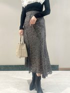 【スナイデル/SNIDEL】のデュアルトーンスパイラルスカート 人気、トレンドファッション・服の通販 founy(ファニー) ファッション Fashion レディースファッション Fashion for Women スカート Skirts アシンメトリー Asymmetrical Style ウェーブ Wavy Pattern オケージョン Occasion Wear 春 Spring ジャケット Jacket, Outerwear ストレート Straight, Straight Cut セットアップ Set-Up, Coordinated Outfit フェミニン Feminine, Girly ヘムライン Hemline, Bottom Cut マーメイド Mermaid, Fishtail Silhouette モチーフ Motif, Design Theme リュクス Luxury, Elegant, High-End, Chic レース Lace, Lace Fabric おすすめ Recommended / Our Picks thumbnail DGRY[008]|ID: prp329100004611029 ipo3291000000032994783