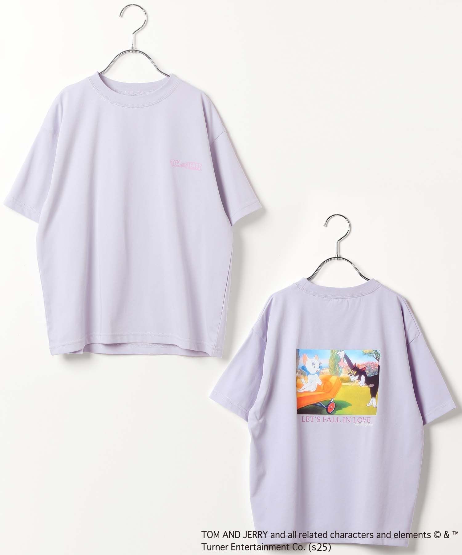 【グローバルワーク/GLOBAL WORK / KIDS】のヘビロッTEE/TOM and JERRY/キッズ/576597 インテリア・キッズ・メンズ・レディースファッション・服の通販 founy(ファニー) 　ファッション　Fashion　キッズファッション　Fashion for Kids　おすすめ　Recommended / Our Picks　コラボ　Collaboration, Collab　ラベンダー91|ID: prp329100004611083 ipo3291000000032995479