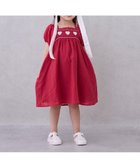 【ナルミヤ オンライン/NARUMIYA ONELINE / KIDS】のハートスモッキングワンピース 赤|ID: prp329100004611165 ipo3291000000033507701