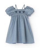 【ナルミヤ オンライン/NARUMIYA ONELINE / KIDS】のハートスモッキングワンピース ブルー|ID: prp329100004611165 ipo3291000000033507702