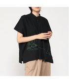 【スーパーハッカ/SUPER HAKKA】のコットンローンワッシャー ホームワード刺繡ブラウス 人気、トレンドファッション・服の通販 founy(ファニー) ファッション Fashion レディースファッション Fashion for Women トップス・カットソー Cut & Sew Tops シャツ・ブラウス・オフィスカジュアル Elegant Blouses & Button-Ups thumbnail ブラック|ID: prp329100004611174 ipo3291000000033599104