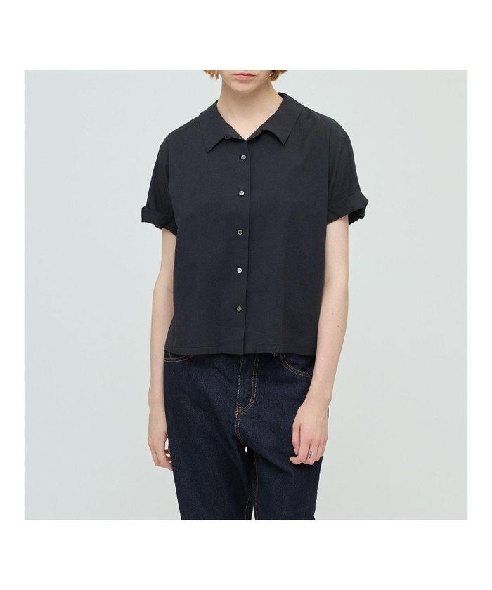 【マーコート/MARcourt】のmizuiro ind ロールアップスリーブシャツ インテリア・キッズ・メンズ・レディースファッション・服の通販 founy(ファニー) https://founy.com/ ファッション Fashion レディースファッション Fashion for Women トップス・カットソー Cut & Sew Tops シャツ・ブラウス・オフィスカジュアル Elegant Blouses & Button-Ups シンプル Simple, Minimal ポケット Pocket, Pocket Detail レギュラー Regular, Standard Fit ロールアップ Roll-Up, Cuffed Hem 無地 Plain, Solid Color |ID: prp329100004611175 ipo3291000000032996960