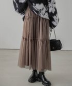 【その他のブランド/Other】の2way ティアードチュールスカート ブラウン|ID: prp329100004611218 ipo3291000000032997650