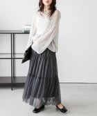 【その他のブランド/Other】の2way ティアードチュールスカート グレー|ID: prp329100004611218 ipo3291000000032997651