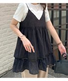【ディスコート/Discoat】の【AW先行 】生地刺繍キャミチュニック ブラック|ID: prp329100004611250 ipo3291000000032997879