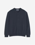 【メゾン キツネ/MAISON KITSUNE / MEN】のMaison Kitsune/BOLD FOX HEAD EMBROIDERED KNITTED BLOUSON IRIS BLACK|ID: prp329100004611330 ipo3291000000033281961